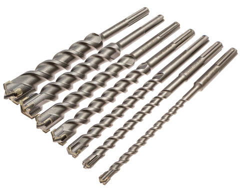 Carbide Tipped SDS Max Masonry Drill Bit Set (7-Piece)