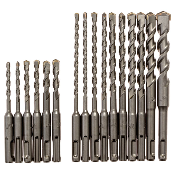 Carbide Tipped SDS Plus Masonry Drill Bit Set (16-Piece)