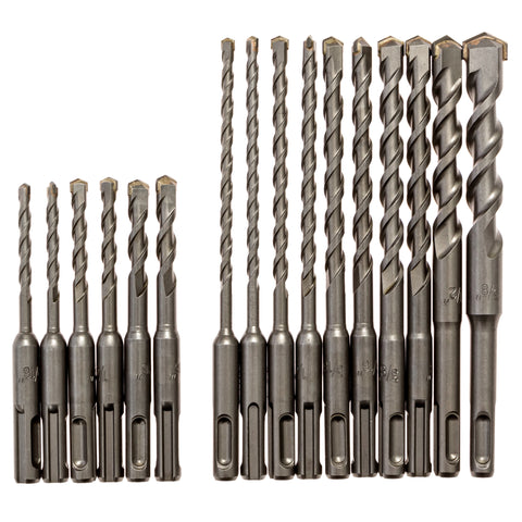 Carbide Tipped SDS Plus Masonry Drill Bit Set (16-Piece)