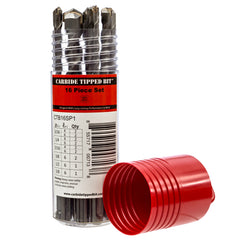 Carbide Tipped SDS Plus Masonry Drill Bit Set (16-Piece)